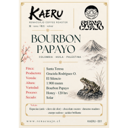 KAERU 001 - BOURBON PAPAYO ✴️ 🍒 🍫